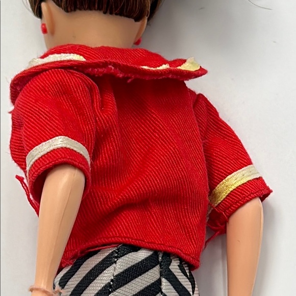 Barbie Doll with Red Jacket and Striped Pants - Picture 5 of 13